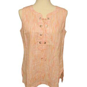 NWT- Tommy Bahama Women’s Overseas Hideaway Linen Tunic in Dubarry, Size S